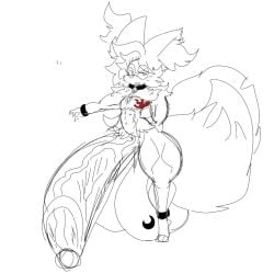 anthro balls big_balls big_penis braixen huge_cock hyper_penis lattemon male_only penis pokemon pokemon_(species) tagme thick_thighs wide_hips