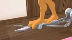barefoot feet foot_fetish footjob giantess giantess_feet lola_bunny mmd stomp stomped stomping tagme trample trampled trampling video