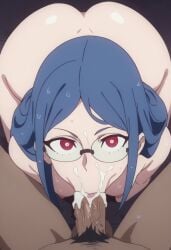 blowjob blowjob_face little_witch_academia sloppy_blowjob ursula_callistis