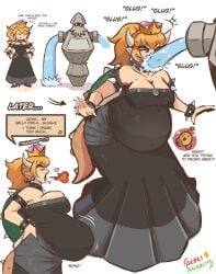 alternate_version_available arbrianarchy big_breasts bowsette breasts cleavage english_text female huge_breasts inflation mario_(series) mario_and_luigi:_bowser's_inside_story mario_and_luigi_(series) nintendo stomach_inflation tagme text thick_thighs water_inflation water_weight weight_gain wide_hips