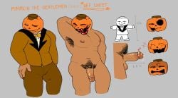 1boy male_only object_head pumpkin_head pumpkin_lad69 reference_sheet tagme toony