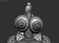 3d absurd_res angry_face big_areola big_breasts big_nipples big_penis blowjob boobjob bottomless closed_eyes dark-skinned_male extremely_veiny_cock fellatio highres huge_breasts huge_cock large_areolae large_breasts large_nipples large_penis mask masked masked_female massive_breasts massive_penis monochrome monster_cock muscular_thighs paizuri penis ponytail pov puffy_areola puffy_nipples squish squished_breasts struggling thick_hips thick_thighs thighhighs veins veiny veiny_penis wide_hips zbrush zorecgii