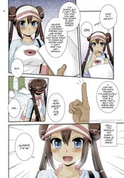 blue_eyes brown_hair comic pokemon pokemon_bw2 pokestar_studios rosa_(pokemon)