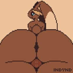 1boy 2024 animated anthro artist_name ass back_view backsack balls big_ass big_balls big_butt blue_eyes bouncing_butt brown_background brown_body brown_ears brown_tail butt_jiggle colored digital_media_(artwork) eyebrows femboy furry generation_4_pokemon genitals girly huge_ass huge_butt huge_thighs indynd jiggling looking_at_viewer looking_back looking_back_at_viewer loop lopunny low_res male male_lopunny male_only nintendo pixel_(artwork) pixel_animation pixel_art pokemon pokemon_(species) rear_view scut_tail short_tail simple_background smile solo solo_male tail tan_ears tan_eyebrows tan_inner_ear tan_nose thick_thighs twerking wide_hips