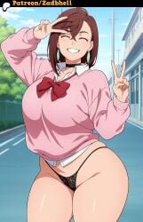ayase momo from dandadan by zadbhell