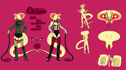 absurd_res adopt anthro clothing cobra digital_media_(artwork) dracokaito genitals girly hi_res juice_(disambiguation) lingerie male male/male nuke penis reptile sadomasochism scalie sm snake snake_hood solo still_open