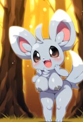 2024 ai_generated breasts female fur furry furry_female minccino nipples nipples_gray nude pokemon pokemon_(species)