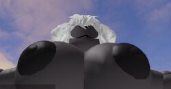 1girls 3d big_breasts breasts made_using_roblox nipples nude rainy_rr34 roblox robloxian tagme white_hair