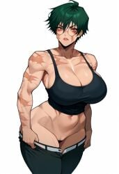 absurd_res ai_generated female_only full_body hi_res jujutsu_kaisen pants_down posing_for_picture tagme zenin_maki