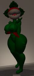 big_lips green_skin mario_(series) piranha_plant plant_girl plant_humanoid vrchat wide_hips