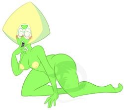 1girls 2020 ahe_gao ahegao alien alien_girl big_breasts blushing cute female gem_(species) green_skin naked nude nude_female peridot_(steven_universe) steven_universe tagme zuiker