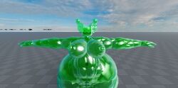 1girls 3d big_ass big_belly big_breasts big_butt big_hips big_thighs breasts cat_ears hyper_ass made_using_roblox rainy_rr34 roblox robloxian slime_girl t-pose tagme wip