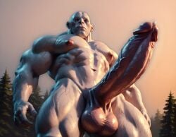 1boy 1man 1monster abs ai_generated azog_the_defiler balls ballsack bara bara_tiddies bara_tits beard big_balls big_muscles big_nipples big_pecs big_penis blue_body booster_rex cock daddy dick dilf erect_nipples erection gay huge_balls huge_cock huge_muscles huge_nipples huge_pecs humanoid hunk large_pectorals lord_of_the_rings male male_focus male_nipples male_only muscular muscular_humanoid muscular_male navel nipples nude nuts nutsack orc pecs pectorals penis pointy_ears pubic_hair solo sweat testicles