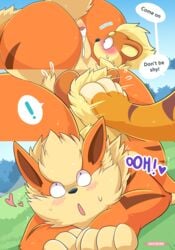 ! absurd_res alpha_(mating_season) anal anus arcanine backsack balls blush bodily_fluids comic cum cum_in_ass cum_inside cum_leaking deep_rimming delta_(mating_season) feral feral_on_feral forced fur gaping gaping_anus genital_fluids genitals growlithe gunther_(mating_season) hi_res male male/male nikkibunn nintendo oral orange_body orange_fur outdoor_sex pokemon pokemon_(species) push rimming sex surprise_sex surprised video_games