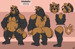 absurd_res anthro canid canine hi_res inudaru lollo_poppo male mammal raccoon_dog solo tanuki