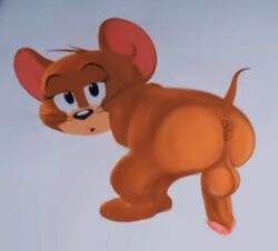 anthro anus balls genitals humanoid jerry_mouse lordcuckness low_res male male/male mammal metro-goldwyn-mayer mouse murid murine parody penis rodent tom_and_jerry tom_and_jerry_(2021_film) turner_entertainment