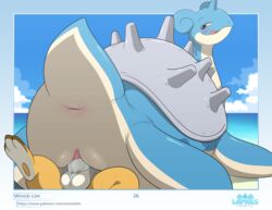 2020 absurd_res beach blue_body bodily_fluids creampie creampied_feral cum cum_in_pussy cum_inside domination duo erection female female_penetrated feral feral_creampied feral_on_feral feral_penetrated feral_penetrating feral_pokemon fin genital_fluids genitals hi_res horn interspecies lapras lapras_paradise larger_female larger_penetrated lying male male_penetrating male_penetrating_female nintendo on_back orgasm outside page_26 penetration penile penile_penetration penis pokémon_(species) pokemon pokemon_(species) pussy raichu reverse_missionary_position seaside sex shell size_difference smaller_male smile straight vaginal_penetration video_games winick-lim