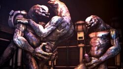 abs anal animated biceps halo_(series) male male_only male_sangheili_(halo) moaning muscular muscular_male nipples obliques pecs ribs sangheili serratus_anterior stand_and_carry_position suspended_congress tagme teeth threesome triceps veiny video