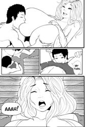 1boy 1girls breast_expansion breasts comic duo english_text expansion female just-add-water99 male original original_character romantic romantic_couple text