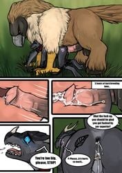 anal anal_penetration anal_sex animal_genitalia animal_penis anthro anthro_on_feral anthro_penetrated avian beak begging begging_to_stop blue_sclera bodily_fluids chastity_cage chastity_device comic crying cum cum_in_ass cum_inside domination dragon duo english_text equine_penis explicitly_stated_nonconsent feral feral_domination feral_penetrating feral_penetrating_anthro forced furry genital_fluids genitals gryphon hi_res larger_feral larger_male male male/male male_penetrated male_penetrating male_penetrating_male medial_ring mythological_avian mythology nirimer pain penetration penile_penetration penis penis_in_ass pirate_eagle profanity quadruped rape scalie size_difference smaller_anthro smaller_male smaller_penetrated tears text torakuta western_dragon zoophilia