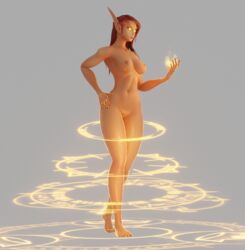 1girls blood_elf breasts elf feet female female female_only legs magic mystmantle nipples small_breasts solo thighs toes warcraft world_of_warcraft wow yellow_eyes
