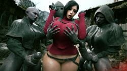 3d 3futas ada_wong ada_wong_(adriana) big_breasts big_cock big_penis blender cultist cultists female futa_cultist futa_on_female futanari image resident_evil resident_evil_4 resident_evil_4_remake rigid3d