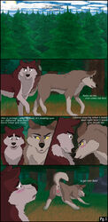 aleu animal_genitalia balto_(film) brother_and_sister canine canine canine_pussy comic female feral kodi male mammal milkman16 nature presenting pussy sibling tree wolf wood