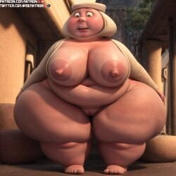 4k ai_generated areola_slip areolae bbw big_breasts brave breasts breasts_out chubby chubby_female disney fat female female_only headwear highres hips_wider_than_shoulders huge_breasts huge_hips huge_thighs large_breasts massive_thighs matronai_(artist) mature mature_female mature_woman maudie naked naked_female nipple_slip nipples nude nude_female obese obese_female overweight overweight_female patreon patreon_username pinup pixar plump ssbbw stable_diffusion sweat thick twitter_username wide_hips