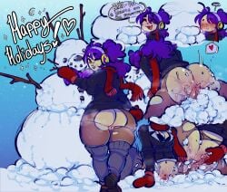 1girls ass_bigger_than_head ass_focus bileshroom bottom_heavy clitoral_stimulation desperation dry_humping fat_ass fat_thighs female female_focus female_human female_only genital_fluids grinding grinding_on_penis haru_(masochistfox) holidays hump humping humping_snow masturbation original purpleverse pussy_juice pussy_out ripped_pantyhose ripped_stockings rubbing_clitoris rubbing_pussy sketch_page slightly_chubby slightly_chubby_female snow snow_hump snowman solo_female temperature_play thick_ass thick_thighs thrust