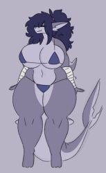 big_breasts breasts fatfurfoof female mexifurfoof shark thick_thighs wide_hips