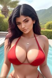 ai_generated american big_breasts big_breasts bikini bitchy breasts celebrity hot_tub kylie_jenner real_person red_bikini rich_bitch rich_girl summer