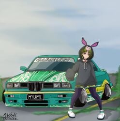 artist_name artist_signature bmw brown_eyes burrita car collar colombian donkey_ears donkey_girl donkey_hood ear_piercing earrings female female_focus fingerless_gloves flat_chest freckles green_hair green_nails hispanic hispanic_virtual_youtuber hood hoodie indie_virtual_youtuber latam_virtual_youtuber light-skinned_female light_skin long_sleeves mulyshav necklace outside ryumi ryumivt short_hair signature small_breasts stockings twitch twitch.tv virtual_youtuber vtuber yellow_eyes youtube youtube_hispanic