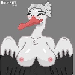 anthro avian bird bombirdier hourrift pixel_art pixiv pokémon_(species) pokemon wings