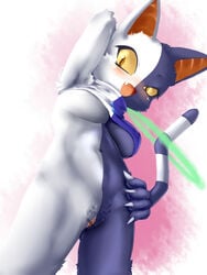 1girls abs anthro armpits big_breasts breasts feline furry klonoa_(series) pubic_hair pussy shaolin_bones stripes tail underboob