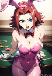 ai_generated blue_eyes blush code_geass female fishnets kallen_stadtfeld red_hair stable_diffusion