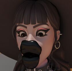 1girls big_lips bimbo bimbo_lips bimbofication black_lips black_lipstick female fortnite goth goth_girl hyper_lips lipstick phaedra_(fortnite) sunninsfw surprised