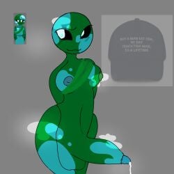 earthling fan_character futa_only futanari green_skin incredibox_(stardust) mod no_name small_breasts