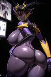 ai_generated airachnid big_ass lube_in_ass robot robot_girl transformers transformers_prime