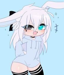 bunny_ears femboy gacha gacha_life haru_(lewd_haru) lewd_haru_(artist) white_hair