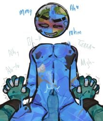 ballsack completely_nude earth_(solarballs) gay hanaku_1allover holding_hands homosexual penis solarballs titan_(solarballs)