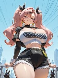 ai ai_art ai_generated alone ass big_ass big_breasts big_butt big_thighs breasts cleavage erodesire female female_focus female_only gigantic_breasts hoyoverse huge_ass huge_breasts huge_thighs hyper hyper_breasts large_ass large_breasts large_butt long_hair looking_at_viewer massive_breasts massive_thighs massive_tits mommy mommy_milkers nicole_demara nipples patreon patreon_link patreon_username pigtails pink_eyes pink_hair sexy sexy_body sexy_female sexy_pose sexy_woman solo solo_female solo_focus stylized thin_waist tight_clothes tight_clothing tight_fit tits titties zenless_zone_zero