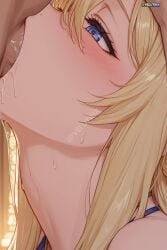 1femboy ai_generated androgynous bangs bare_shoulders blonde_hair blue_eyes blush breath church close-up collarbone cum cum_in_mouth dark_skin deepthroat fellatio femboy femboy_focus femboysub feminine_body feminine_faced_male feminine_male feminization flat_chest from_side genderswap genderswap_(ftm) goblin_slayer hair_between_eyes half-closed_eyes hand_on_another's_head hands_on_another's_head head_grab heavy_breathing irrumatio long_hair male_focus mature mature_male mole mole_under_eye nun oral otoko_no_ko paid_reward_available penis saliva saliva_drip saliva_on_face saliva_on_tongue saliva_string saliva_trail shiny_hair shiny_skin sidelocks skindentation skinny_male solo_focus sweat sweating sweaty sweaty_body sword_maiden_(goblin_slayer) testicles tiny_penis trap upper_body velutinx visible_breath watermark wet wet_body wet_skin
