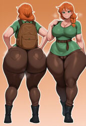 1girls 2026 ai_generated alex_(minecraft) ass ass_focus big_ass big_breasts blushing bubble_butt cameltoe child_bearing_hips cleavage dat_ass dumptruck_ass fat_ass female female_only green_eyes hands_on_hips huge_ass huge_breasts hyper_breasts imminent_sex looking_at_viewer looking_pleasured minecraft musk musk_clouds orange_hair sweat sweatdrop sweating sweaty thick_thighs thunder_thighs tight_clothing viralcat