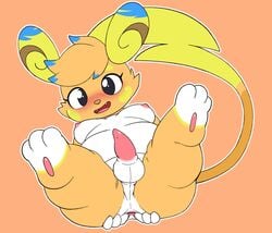 1futa 2020 alolan_raichu animal_genitalia animal_penis anthro anus areolae ass auria_jansson balls belly big_belly blue_body blue_fur blush breasts butt_grab cheek_spots completely_nude dipstick_ears erect_nipples erection eyelashes feral fur furry futa_only futa_sans_pussy futanari genitals hand_on_butt head_tuft hi_res intersex large_ass medium_breasts multicolored_ears nintendo nipples nude orange_body orange_fur overweight overweight_anthro overweight_futanari overweight_gynomorph overweight_intersex pawpads penis pokémon_(species) pokemon pururing raichu regional_form_(pokémon) solo solo_futa spread_anus spreading taint tapering_penis tuft white_body white_fur wide_hips