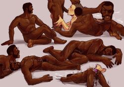 2boys anal arm_hair ass balls beard black_hair blowjob body_hair brown_hair cum dark-skinned_male dark_skin demoman_(team_fortress_2) dildo dildo_in_anus ejaculation eyepatch facial_hair feet fellatio gay gay_sex genitals hand_on_head human human_on_human human_only interracial leg_hair light-skinned_male light_skin lying_on_back male male/male male_nipples male_only mammal mature mature_male nipples nude nude_male oral oral_sex penis penis_in_mouth pubic_hair scout_(team_fortress_2) sex short_hair team_fortress_2 testicles yaoi