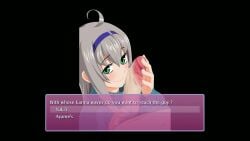 1boy 1girls 2d blowjob blue_axolotl butakoma_300g censored cum cum_in_mouth game_cg mosaic_censoring rpg_maker saliva tagme talking text video