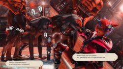 anonorenk brute_bomber defeated defeated_heroine final_fantasy_xiv gpose(ffxiv) gpose_(ffxiv) grabbing_another's_head on_all_fours rape raped_by_enemy raped_female rough_sex squirting tagme viera yaana