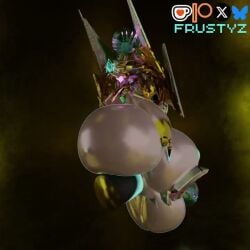 animated belly_expansion bound female frustyz futa_only futanari huge_belly huge_breasts inflation tagme video