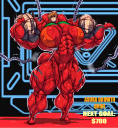 abs asuka_langley_sohryu b9tribeca biceps breasts female muscles muscular muscular_arms muscular_female muscular_legs muscular_thighs neon_genesis_evangelion pecs pussy