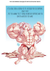 1girls abs barbell_piercing elf female_only flexing flexing_bicep frieren frieren_beyond_journey's_end gettar82 green_eyes grey_hair hyper_muscles muscular_arms muscular_legs nipple_piercing panties pecs pointy_ears solo solo_female topless twintails vein veiny_muscles